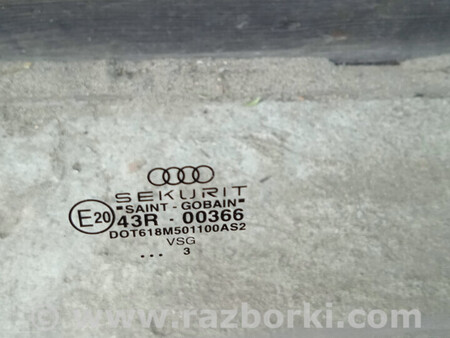 ФОТО Стекло задней левой двери для Audi (Ауди) A8 D4 (11.2009-01.2018) Ковель