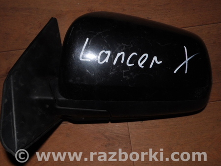 Зеркало бокового вида внешнее левое для Mitsubishi Lancer X 10 (15-17) Ровно