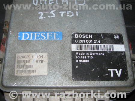 Блок управления двигателем для Opel Omega B (1994-2003) Львов 90492710 TV, 0281001214