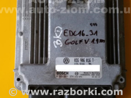 Блок управления двигателем для Volkswagen Golf Plus Mk5 (12.2004-09.2014) Львов 03G906016T, 0281011956