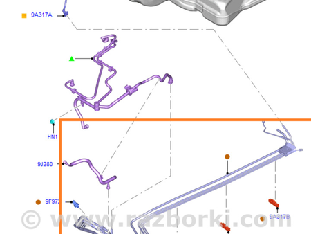 ФОТО Тормозной трубопровод для Ford Escape 3 (01.2012-12.2018) Киев