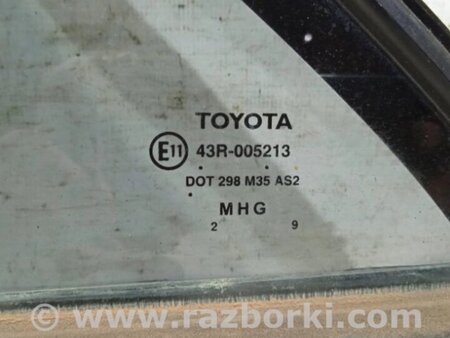 ФОТО Скло двері задніх лівих (кватирка) для Toyota Camry 40 XV40 (01.2006-07.2011) Киев