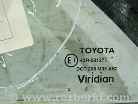ФОТО Скло двері задніх лівих (кватирка) для Toyota Camry 40 XV40 (01.2006-07.2011) Киев