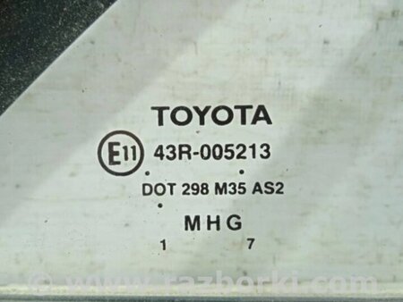 ФОТО Скло двері задньої правої (кватирка) для Toyota Camry 40 XV40 (01.2006-07.2011) Киев