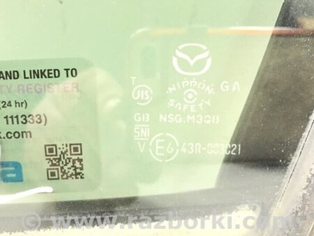 ФОТО Скло двері задніх лівих (кватирка) для Mazda 6 GJ (2012-...) Киев