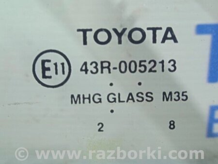 ФОТО Скло двері задніх лівих (кватирка) для Toyota Camry 40 XV40 (01.2006-07.2011) Киев