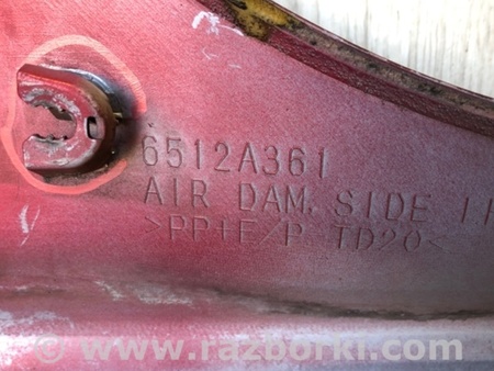 ФОТО Накладка порога наружная для Mitsubishi Lancer X 10 (08-17) Киев