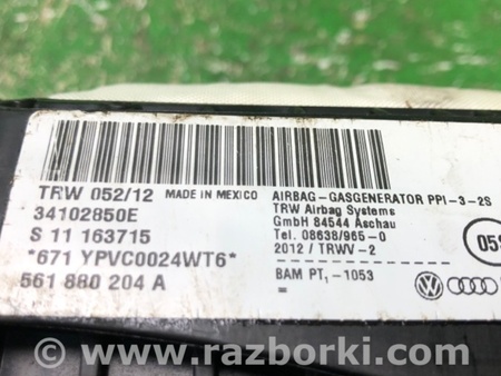 ФОТО Airbag подушка пассажира для Volkswagen Passat B7 (09.2010-06.2015) Киев