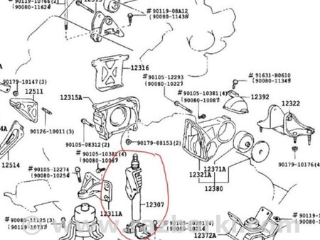 ФОТО Подушка для Toyota Avalon XX20 (08.1999-11.2004) Киев