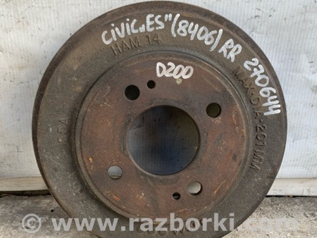 ФОТО Тормозной барабан для Honda Civic 7 EU, EN, ES (09.2000 - 06.2006) Киев