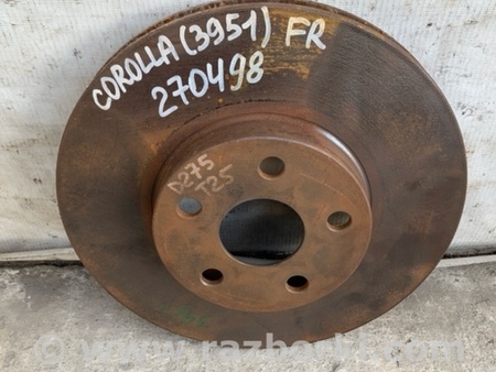 ФОТО Диск тормозной передний для Toyota Corolla E120 (08.2000-02.2007) Киев
