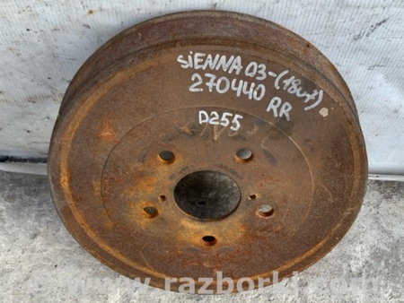 ФОТО Тормозной барабан для Toyota Sienna (03-10) Киев