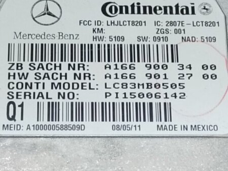 ФОТО Блок управления Bluetooth для Mercedes-Benz GL-CLASS X164 (06-12) Киев