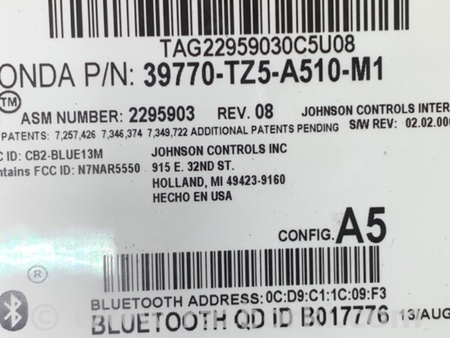 ФОТО Блок управления Bluetooth для Acura MDX YD3 (06.2013-05.2020) Киев