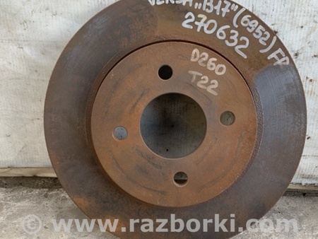 ФОТО Диск тормозной передний для Nissan Versa B17 Киев