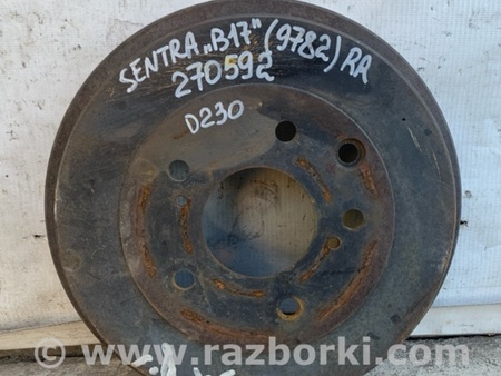 ФОТО Тормозной барабан для Nissan Sentra B17 Киев