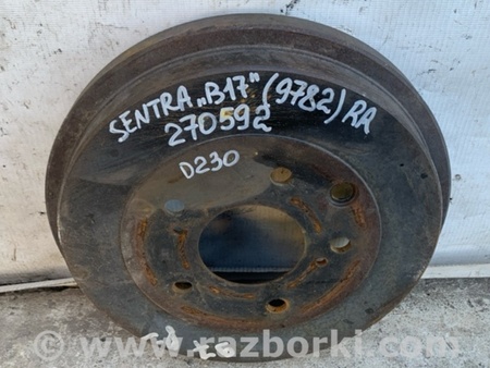 ФОТО Тормозной барабан для Nissan Sentra B17 Киев