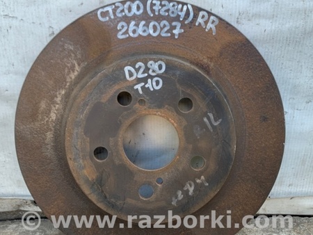 ФОТО Диск тормозной задний для Lexus CT200 (11-17) Киев