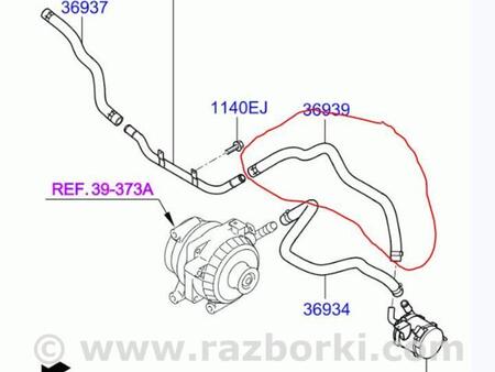 ФОТО Патрубок системы охлаждения для Hyundai Sonata YF (09.2009-03.2014) Киев