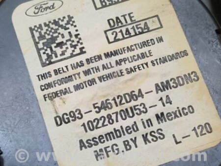 ФОТО Ремень безопасности для Ford Fusion USA 2 поколение (12-15) Киев