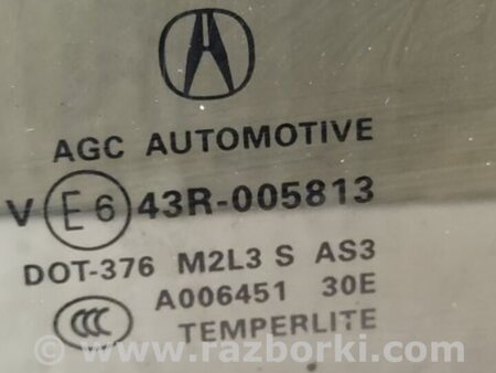 ФОТО Стекло двери глухое для Acura RDX TB3, TB4 (03.2012-12.2015) Киев