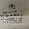 ФОТО Стекло двери глухое для Acura RDX TB3, TB4 (03.2012-12.2015) Киев