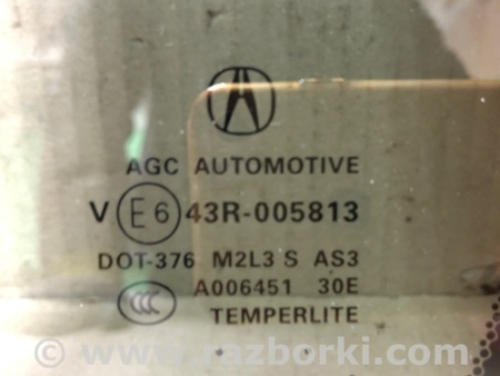 ФОТО Стекло двери глухое для Acura RDX TB3, TB4 (03.2012-12.2015) Киев