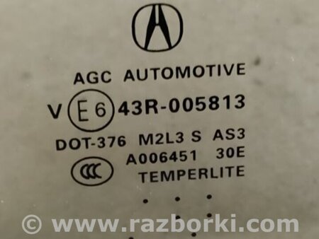 ФОТО Стекло двери глухое для Acura RDX TB3, TB4 (03.2012-12.2015) Киев