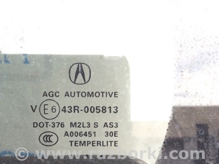ФОТО Стекло двери глухое для Acura RDX TB3, TB4 (03.2012-12.2015) Киев