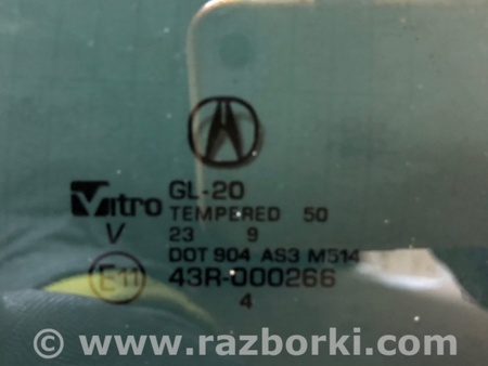 ФОТО Стекло двери для Acura RDX TC1/2 (2019-) Киев