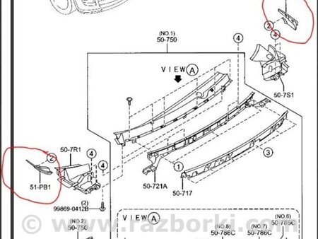 ФОТО Накладка кузова для Mazda CX-9 TB (2007-2016) Киев