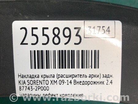 ФОТО Накладка крыла (расширитель арки) для KIA Sorento XM Киев
