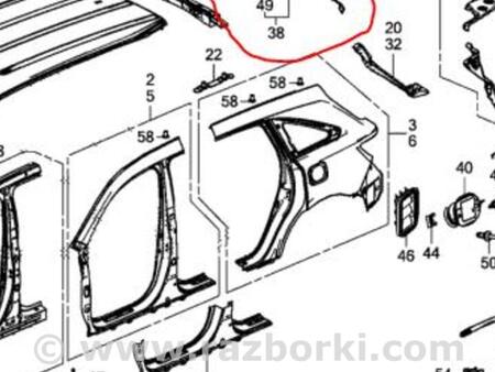 ФОТО Обшивка потолка для Acura MDX YD3 (06.2013-05.2020) Киев