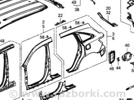 ФОТО Накладка проема багажника для Acura MDX YD3 (06.2013-05.2020) Киев