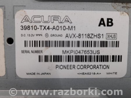ФОТО Монитор для Acura RDX TB3, TB4 (03.2012-12.2015) Киев