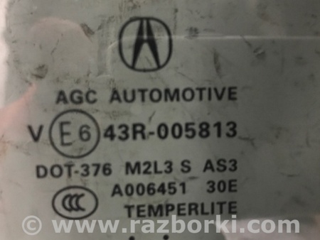 ФОТО Стекло двери глухое для Acura RDX TB3, TB4 (03.2012-12.2015) Киев