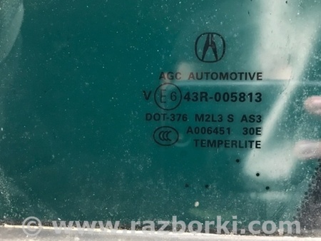 ФОТО Стекло двери глухое для Acura RDX TB3, TB4 (03.2012-12.2015) Киев