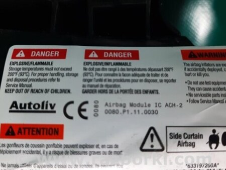 ФОТО AirBag шторка для Acura TLX (09.2014-04.2020) Киев