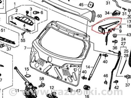 ФОТО Накладка кузова для Acura RDX TB3, TB4 (03.2012-12.2015) Киев