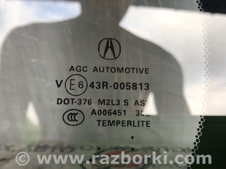 ФОТО Стекло двери глухое для Acura RDX TB3, TB4 (03.2012-12.2015) Киев