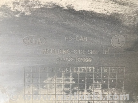 ФОТО Накладка порога наружная для KIA SOUL PS Киев