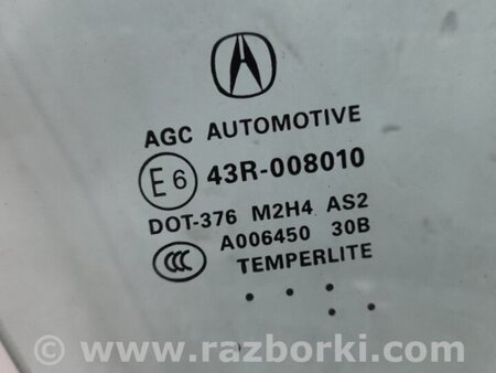ФОТО Стекло двери для Acura RDX TB3, TB4 (03.2012-12.2015) Киев