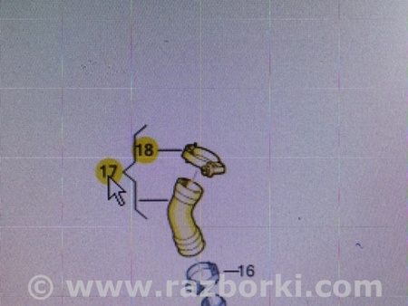 ФОТО Патрубок интеркулера для Audi (Ауди) A3 8V1, 8VA, 8V7, 8VS (03.2012-...) Киев