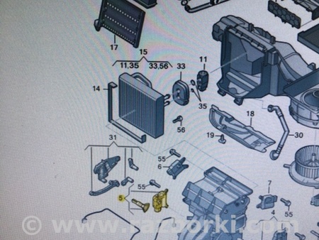ФОТО Заслонка Печки для Audi (Ауди) A3 8V1, 8VA, 8V7, 8VS (03.2012-...) Киев