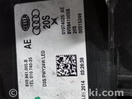 ФОТО Фара для Audi (Ауди) A3 8V1, 8VA, 8V7, 8VS (03.2012-...) Киев