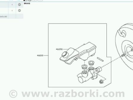 ФОТО Вакуумный усилитель тормозов для Infiniti QX50 Киев