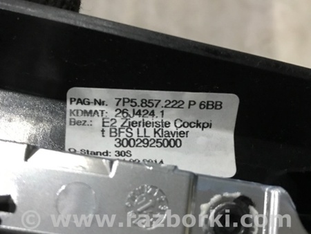 ФОТО Накладка на торпедо для Porsche Cayenne Type 958 (10-18) Киев