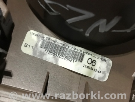 ФОТО Накладка на торпедо для Porsche Cayenne Type 958 (10-18) Киев