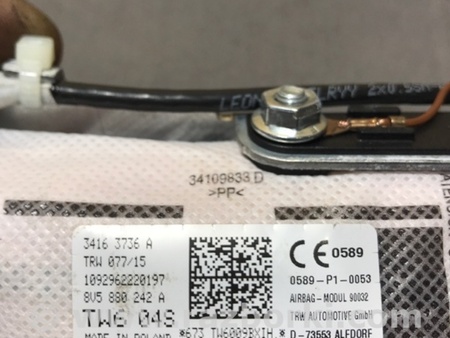 ФОТО Подушка безопасности для Audi (Ауди) A3 8V1, 8VA, 8V7, 8VS (03.2012-...) Киев
