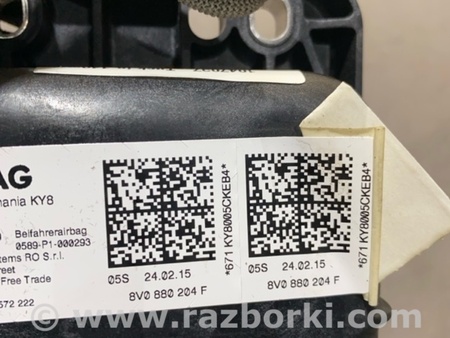 ФОТО Подушка безопасности для Audi (Ауди) A3 8V1, 8VA, 8V7, 8VS (03.2012-...) Киев